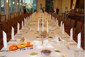 וארשה: מאות אנשי עסקים בסעודת שבת עם חב