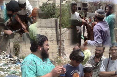סדנת שחיטת ליובאוויטש בחצר השוק היהודי בחברון