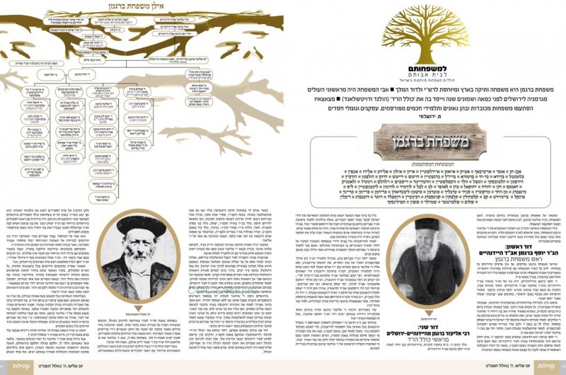 'המבשר' על תולדות משפחות ברגמן ורבינוביץ