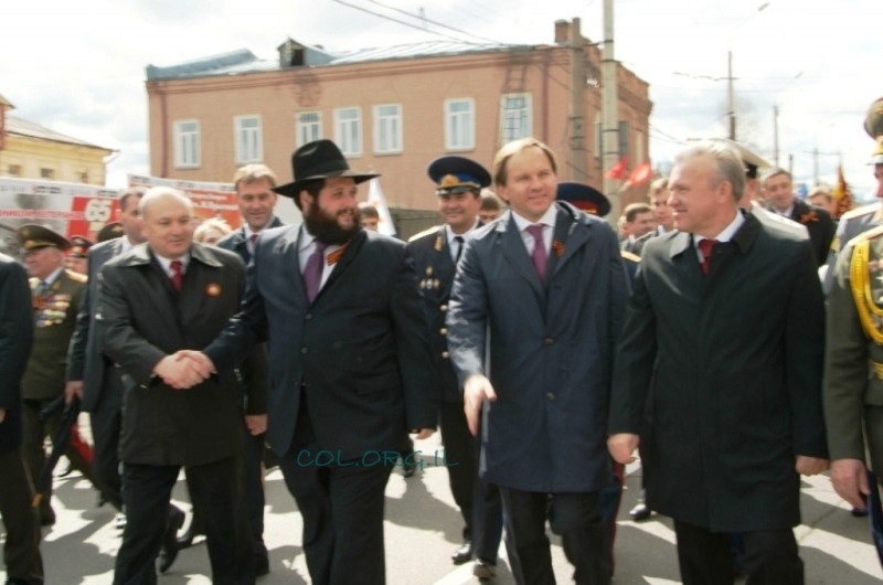 גיבורי המלחמה חגגו בבית הכנסת בקארסנויארסק 