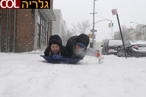 סופת שלגים גדולה פקדה את קראון הייטס ● תמונות