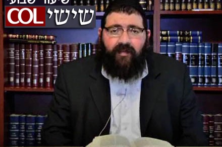 נכנסים לשבת עם הרב טייב: בואו לצפות בשיעור מרתק ● וידאו 