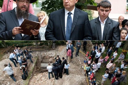 וילנה: ארון הקודש של בית הכנסת הגדול נחשף בחפירות 