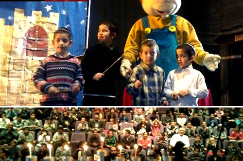 חנוכה: מאות ילדים בכינוס ענק בראשון לציון ● גלריה