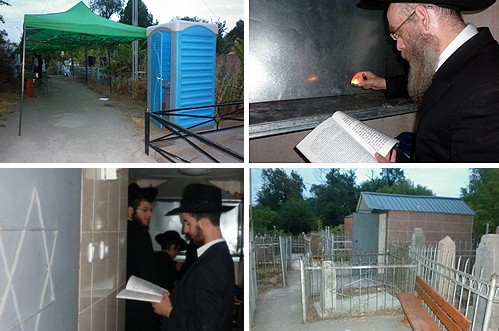 תיעוד בלעדי: מתפללים בציונו של רבי לוי-יצחק נ תיעוד בלעדי: מתפללים בציונו של רבי לוי-יצחק נ