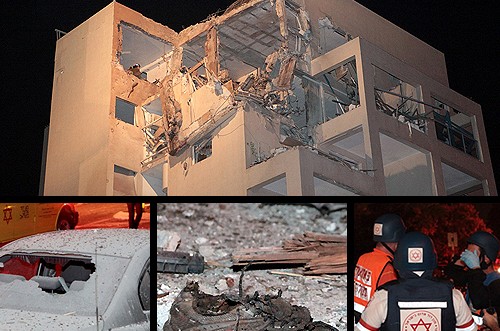 פגיעה ישירה של טיל בבניין בראשון-לציון ● גלריה, וידאו 