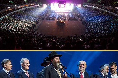 אירוע חנוכה הגדול בעולם: 12,000 יהודים חגגו בפטרבורג 