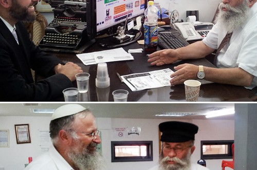 הרבנים המתמודדים ביקרו ב'יד ליד' ●  תמונות 