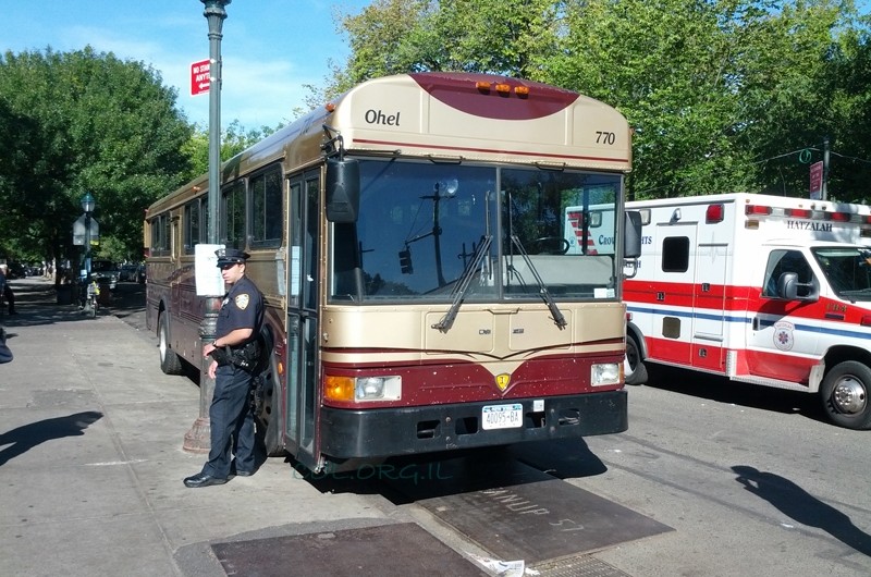 מחשש לפגיעה: אבטחה על האוטובוס הנוסע לאוהל הק' 