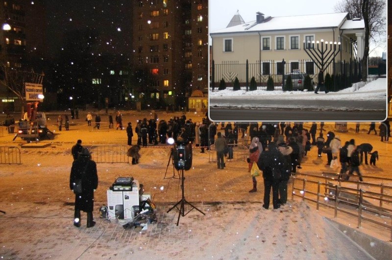 אור החנוכה חימם את הלבבות בסמולנסק המושלגת