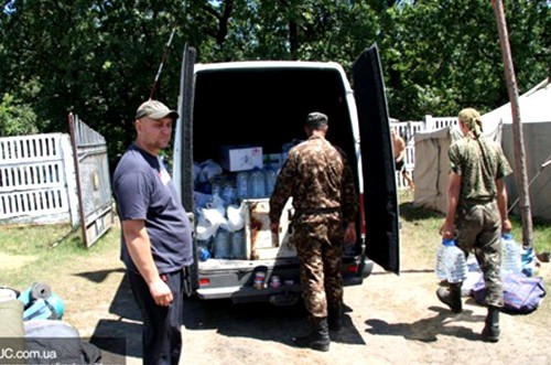 דנייפר מסייעת לפליטים מאזורי האש במזרח אוקראינה