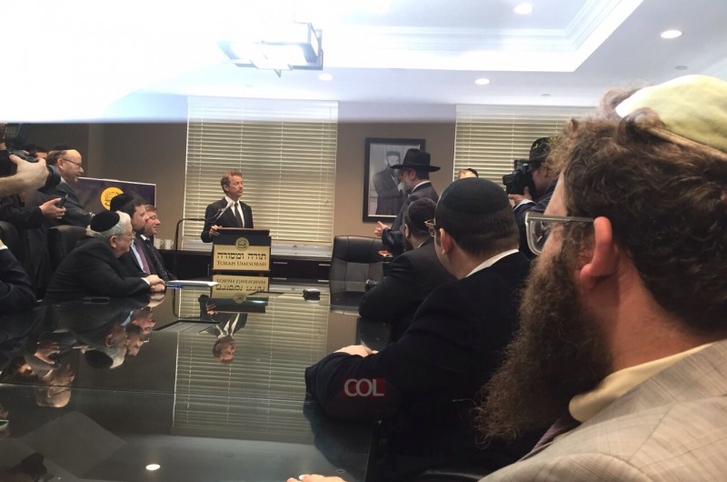 המועמד לנשיאות ראנד פול בפגישה מיוחדת עם עסקנים יהודים