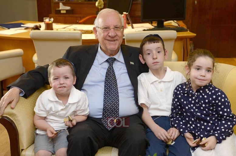 יממה לאחר שנחתו: נשיא המדינה אירח את ילדי משפחת ליפשיץ