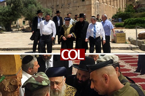 הרבנים הראשיים ורב הכותל ביקרו במערת המכפלה ● תיעוד