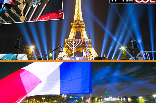 האור חזר ל'עיר האורות': אלפים בהדלקה בפריז ● תיעוד מרהיב