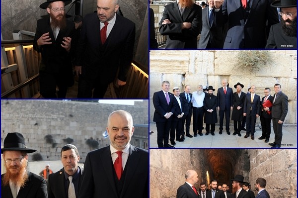 ביקור ראש ממשלת אלבניה בכותל: השליח הצטרף