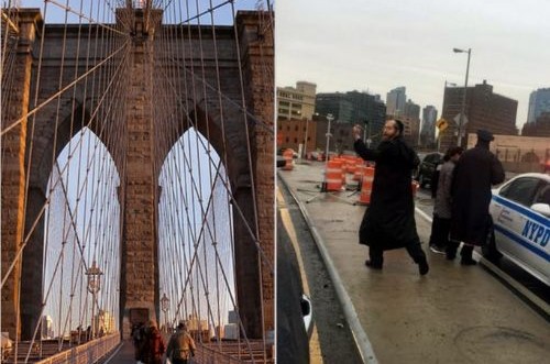 דרמה בברוקלין: יהודים מנעו מאישה לקפוץ מהגשר