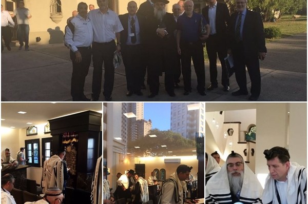 ארגנטינה: חברי ה׳קונגרס היהודי העולמי׳ בביקור בבית חב״ד  