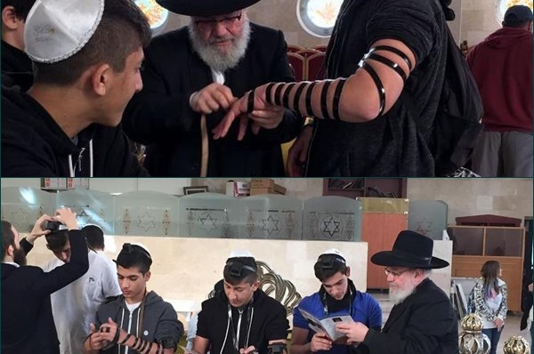 תלמידי תל אביב מציינים 50 שנה למבצע תפילין 