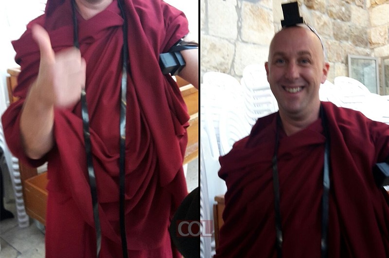 'התחפושת' נחשפה: הנזיר הבודהיסטי התגלה כיהודי 