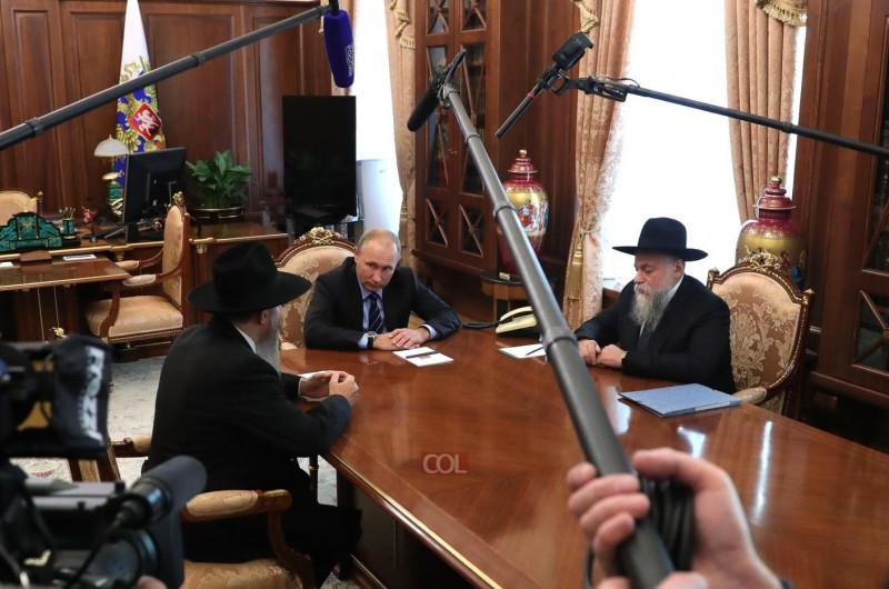נשיא רוסיה: שפע ברכות ליהודי רוסיה לרגל ראש השנה