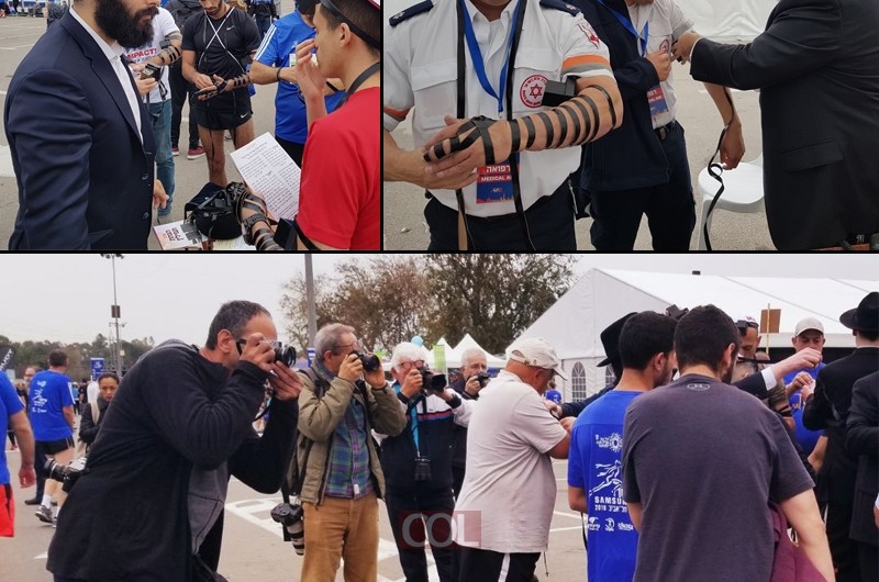 רצים לתפילין ב'מרתון תל אביב' • תיעוד