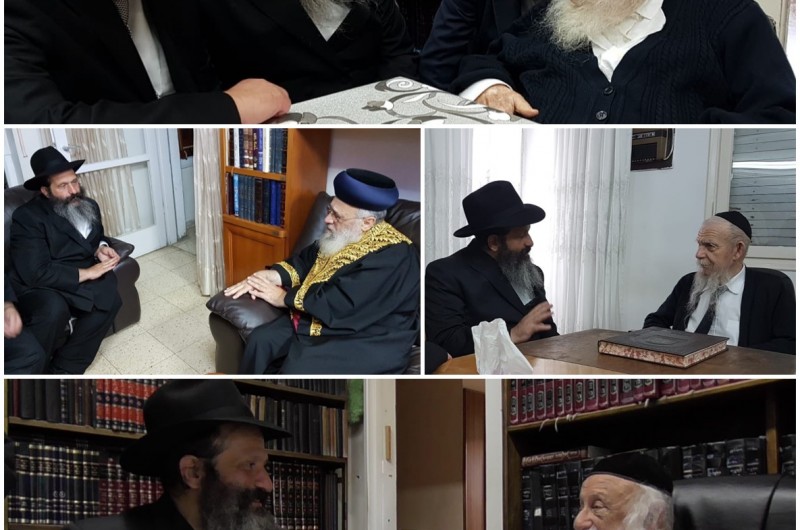 ר' שלום רובשקין בביקור אצל גדולי הרבנים וראשי הישיבות • גלריה