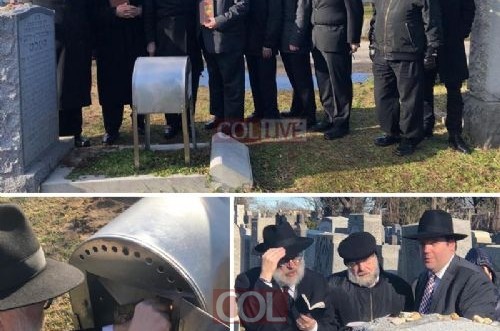 רבנים ובני משפחה עלו לקברו של הרב אברהם הכט ביום היארצייט