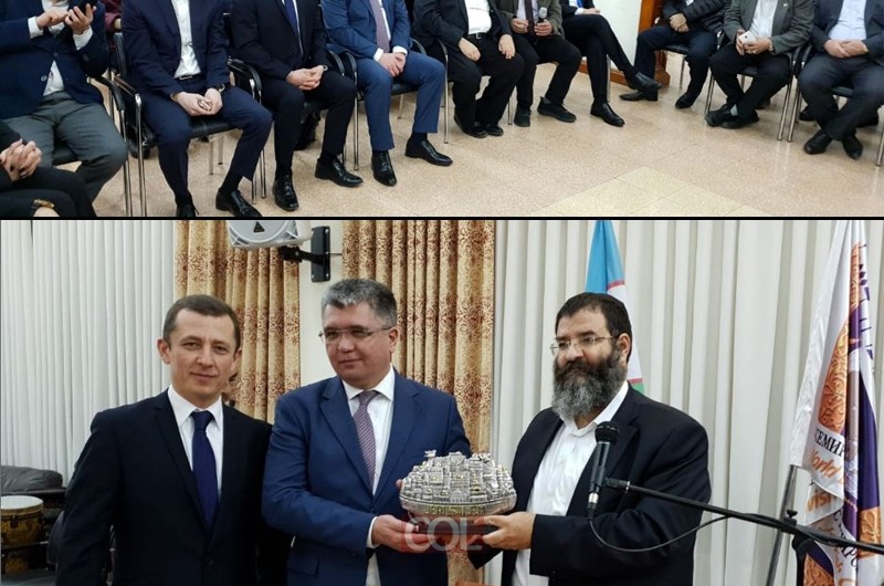 קבלת פנים ומתנה מיוחדת לסגן שר החוץ של אוזבקיסטן 