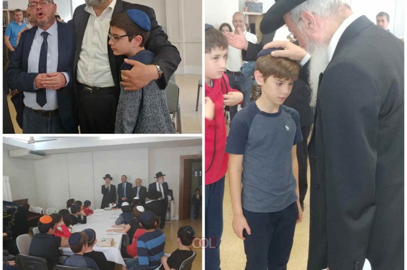 ילדי הקהילה בברצלונה קיבלו את פני הרבנים מ'מרכז רבני אירופה'