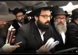אלפי שלוחים מנגנים יחד ניגון בדבקות, רגעים אחדים לפני הכניסה לאוהל אלפי שלוחים מנגנים יחד ניגון בדבקות, רגעים אחדים לפני הכניסה לאוהל