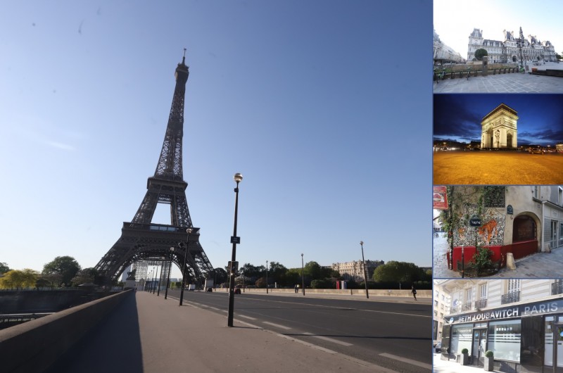 פריז מושבתת: לובעצקי הסתובב בעיר ותיעד • גלריה