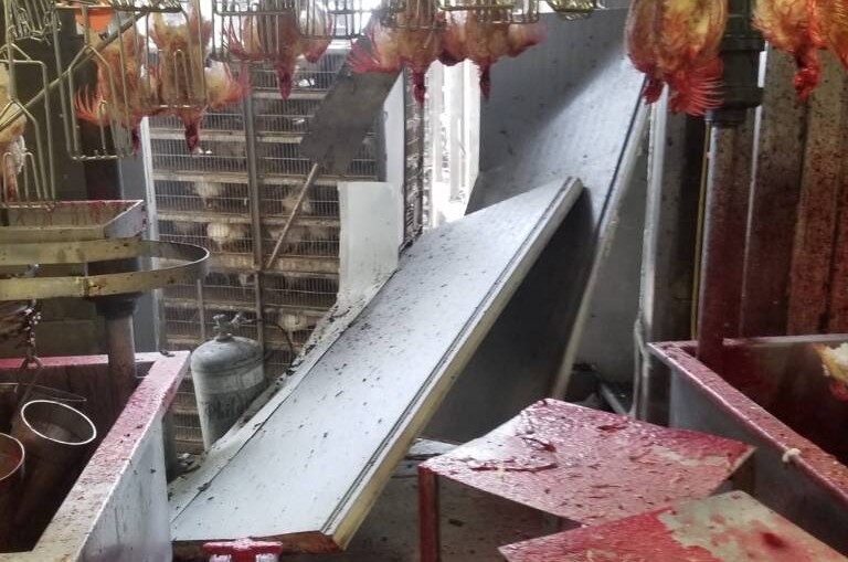 פיצוץ עז: שני נפגעים במפעל לאריזת הבשר בעיירה פוסטוויל