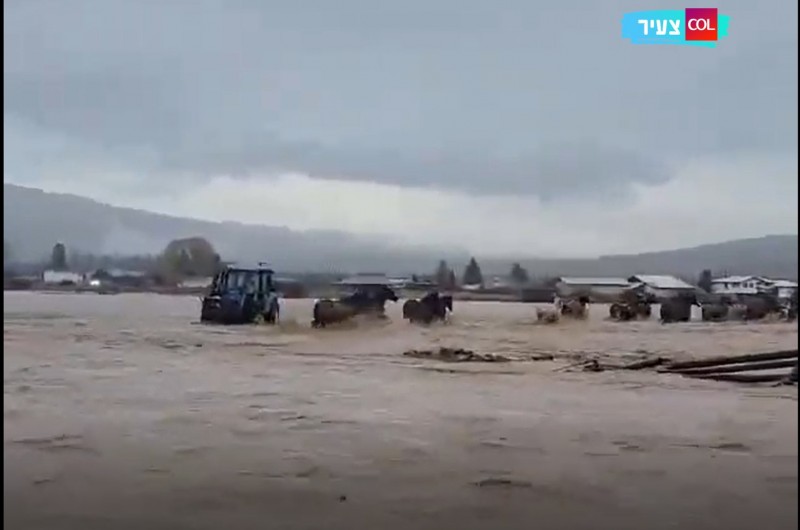 מסביב לעולם: גשמים עזים בקנדה, הנהרות עלו על גדותיהם