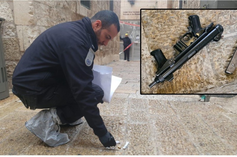 פיגוע ליד הכותל המערבי: מחבל חמוש ירה ורצח יהודי