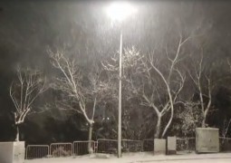 שלג כבד יורד הלילה בירושלים, הסביבה וביישובי הצפון. צפו בתיעוד מעיר הקודש צפת (צילום: דוברות עיריית צפת)