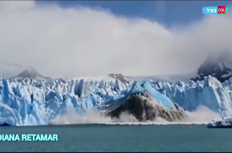 רק קצה הקרחון: התיירים נדהמו, ואז הקרחון צף בחזרה
