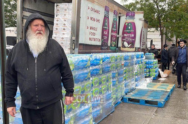 טונות מזון לצאת הצום: המבצע השנתי של ר' נחום מרקוביץ'