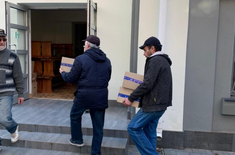 אספקה הומניטרית ראשונה הגיעה לקהילה היהודית בחרסון
