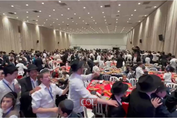 ריקוד שמחה במהלך מלווה מלכה בסיום שבת צבאות השם - הפנסאים לכאלף חיילי צבאות השם מרחבי הארץ. צפו: