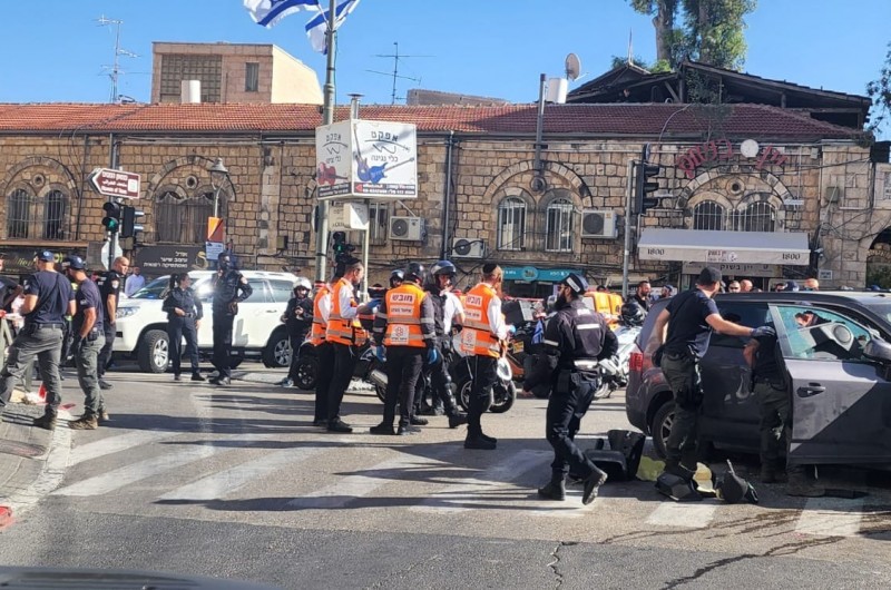 פיגוע דריסה סמוך לשוק 'מחנה יהודה’ בירושלים: 5 בני אדם נפצעו