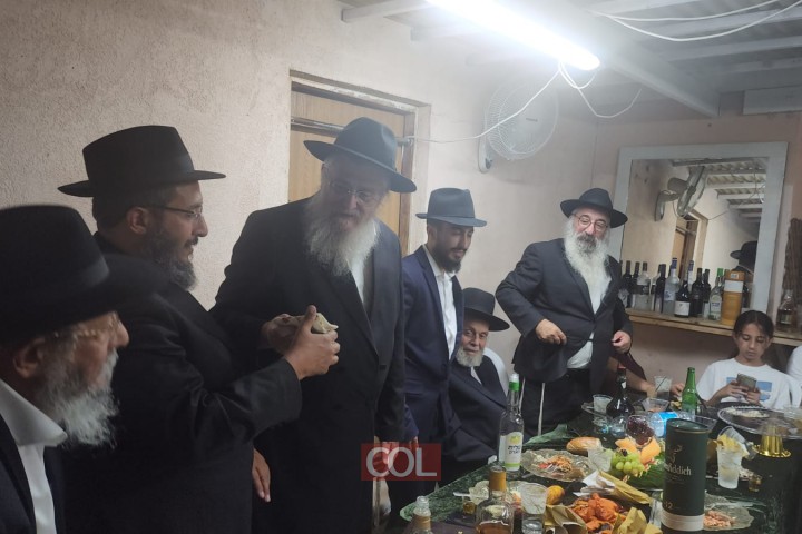 שמחת הווארט של החתן התמים ר' שמואל ויינטראוב מנחל'ה, בנם של ר' יצחק ואיילת מנחלה, עב