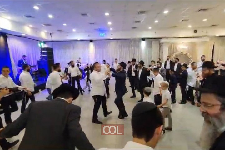 ריקודים בחתונת הת' יוסף יצחק לרר מכפר חב