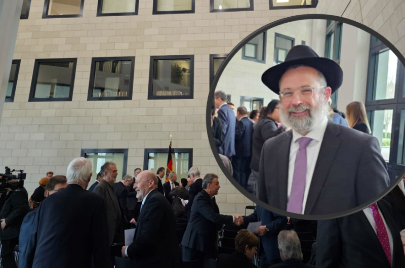 שליח הרבי בקרלסרוהה בטקס חילופי התובע הכללי בגרמניה