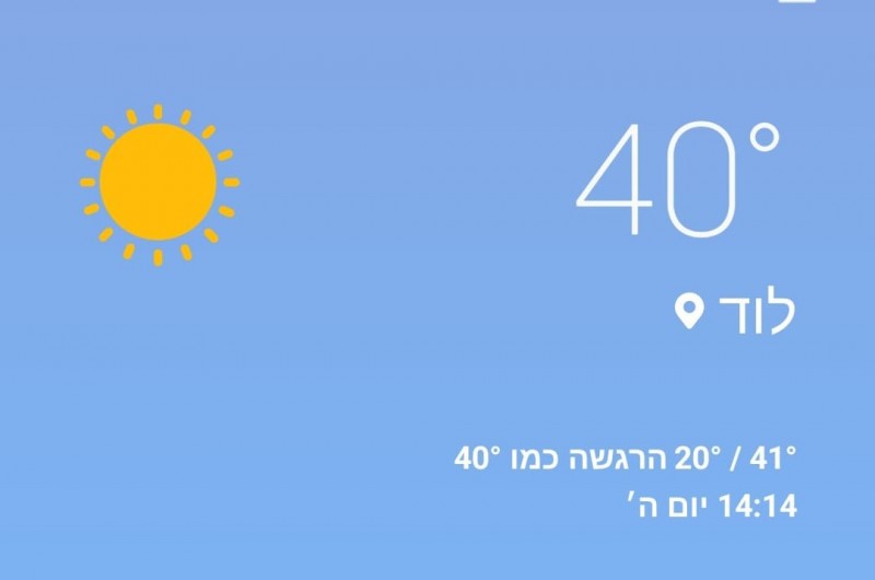 חול-מועד פסח רותח: שרב כבד בארץ-ישראל עם 40 מעלות חום