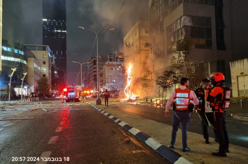 טיל שוגר מלבנון ושישה שישה אזרחים נפצעו בגבול בני ברק