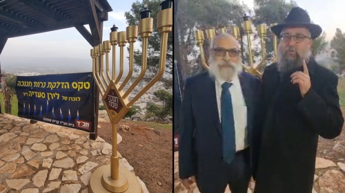 עם משפחת החייל שנפל בלבנון: הדלקת נר שני בקריית שמונה