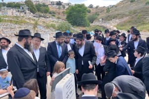 בצפת עלו לקבר מייסד הישיבה וקריית חב"ד - הרב קפלן ז"ל