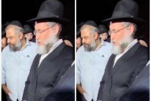 במהלך הלווית השליח הרב יוסף קרמר ע