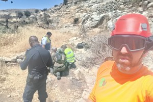 רגעי החילוץ של הת' לוי יצחק שצקי מביתר עילית